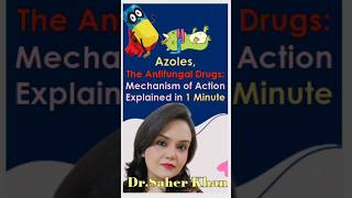 AzolesThe Antifungal drugs Mechanism of ActionExplained in 1 minazolesneet pgshortspharma [upl. by Bern]