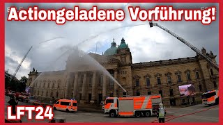 ⚠️ALARM am Bundesverwaltungsgericht⚠️Vorführungen mit ACTION zum Landesfeuerwehrtag in Leipzig🚒🚨 [upl. by Esertal816]