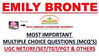 EMILY BRONTEMCQsUGC NET JRFSLETTGTPGTENGLISH LITERATUREWORLD LITERATURE [upl. by Lleumas]