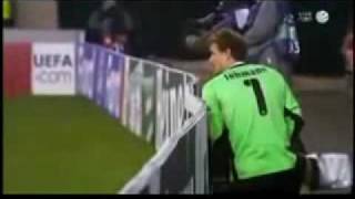 Soccer 7 Goalie Jens Lehmann of VfB Stuttgart Pees During G [upl. by Valeria]