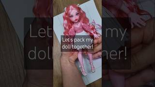 Lets pack my doll together 💕 ooak bjddolls dolls monsterhigh barbie diy draculaura [upl. by Nonregla]