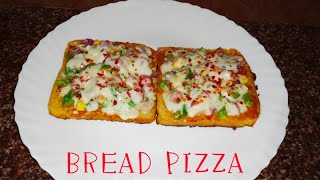 बच्चों के लिए बनाए टेस्टी ब्रेड पिज़्ज़ा  BREAD PIZZA WITHOUT OVEN  BREAD PIZZA  EASY RECIPE [upl. by Bethina]