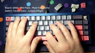 Lubed Switch Review Zaku feat QK65 [upl. by Kial349]