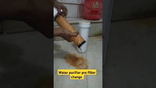 Water purifier pre filter changes waterpurifier filters cleaning change shots viralvideo best [upl. by Araf]