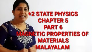 2 PHYSICS  MAGNETIC PROPERTIES OF MATERIALS  MALAYALAM [upl. by Lucilla]