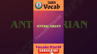 Antiquarian meaning in Hindi antiquarian  daily use english words  The Hindu vocab shorts ssc [upl. by Annairam983]