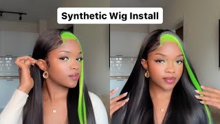 Synthetic Wig Install Ft SHEIN  Detailed Tutorial [upl. by Epifano]