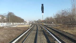 Führerstandsmitfahrt SBahn Berlin von Berlin Spandau nach BER Terminal 12 [upl. by Leinoto357]