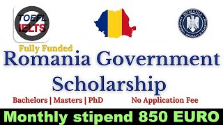 Romania Government Scholarships 2024  NO IELTS  Complete Video Guide Online Apply [upl. by Acisej]