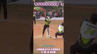 3 in a row Chinmaya Parida 🔥🏏  umpirebabul cricketreels trendingreels viralreels fanpage [upl. by Yelyr169]