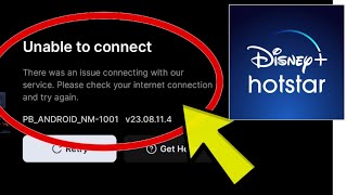 How To Fix Disney Hotstar App Unable to connect PBANDROIDNM1001 Problem Solved [upl. by Mae]