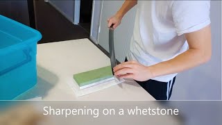 Self isolation vlog part 2wakizashi sharpening and care vlog [upl. by Shaughnessy543]