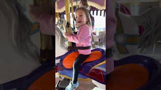 Riding the Magic Kingdom Carousel with Cinderella’s Step Sisters Anastasia and Drizella [upl. by Yelyr702]