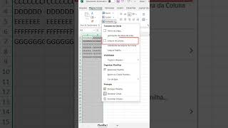 Como Aumentar a Coluna no Excel shorts [upl. by Draned]