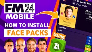 Football Manager 2024 Mobile Facepack Install Tutorial  How to Install Facepack in FM24 Mobile [upl. by Neerac]