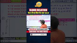 Blood Relation में हो Confuse  Blood Relation Reasoning Tricks shorts reasoning [upl. by Nlocnil]