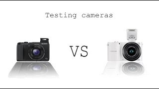 Sony CyberShot DSCHX50 vs Samsung NX1000  Slowmotion and Zoom TEST [upl. by Amolap]