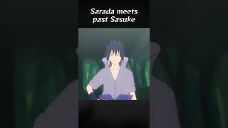 Sarada meets Sasuke in the past [upl. by Adnuhser831]