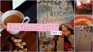 VLOGMAS 2018 12  Booktubeflaute Weihnachtsbaum [upl. by Fruin576]