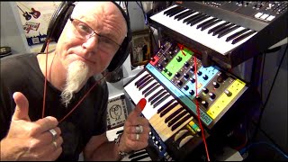 Moog Grandmother Behringer Monopoly Odyssey modular Microfreak Korg Nux delay Hardware Jam challenge [upl. by Elohc]