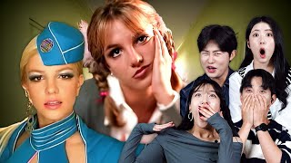 Koreans React to Britney Spears For The First Time Womanizer Toxic Oops I Did It Again  KATCHUP [upl. by Fried]