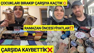 GÜNLÜK VLOG  EŞİMLE ÇOCUKLARI BIRAKTIK ⁉️ YARIM KALDI ❌️ RAMAZAN HAZIRLIĞI ALIŞVERİŞİ ✅️ [upl. by Behah510]