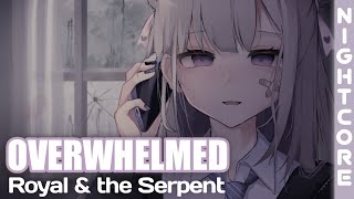 Nightcore  Overwhelmed Royal amp the Serpent Avee Player [upl. by Yznil]