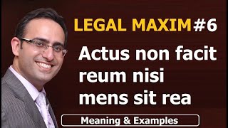 LATIN MAXIM 6  Actus non facit reum nisi mens sit rea  Meaning amp Examples  UPSC  JUDICIARY LAW [upl. by Aruasi903]