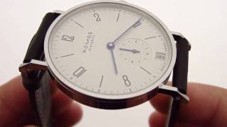 Nomos Tangente Datum KeepTheTimecom [upl. by Barth335]