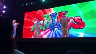 PJ Masks Show Theme Song  Live Show  Catboy Gecko Owlette  Anaheim Ca  Time to Be a Hero 2018 [upl. by Lohse]