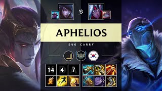 Aphelios ADC vs Varus Dominating  KR Challenger Patch 1421 [upl. by Annuahs]