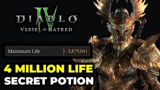 FIXED How to get 4 MILLION LIFE feat Antivenin Elixir  Diablo 4 [upl. by Nogas246]