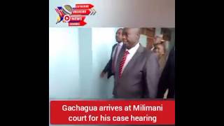 Rigathi Gachagua at Milimani Law Courts for the hearing of his impeachment case [upl. by Arenahs]