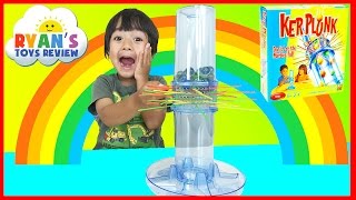 Family Fun Game for Kids KerPlunk with Egg Surprise Toy [upl. by Vena460]