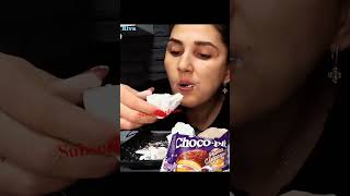 Marta Riva blueuzbek crunch mukbang eatingvideos trending eatingvideos martariva clay chalk [upl. by Nylesaj]