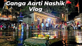 Ganga Aarti Nashik  Ganga Ghat  Panchavati  NashikMh15  vlog84 [upl. by Ehman]