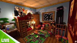 🔴MINECRAFT  LET BE TOGETHER Build My Secret Base [upl. by Belmonte254]