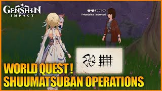 Shuumatsuban Operations The Very Special Fortune Slip World Quest Genshin Impact 24 [upl. by Shanly]