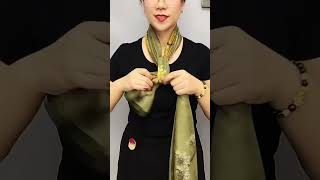 Easy Stylish Scarf Tie Methods  How to wear a scarf P2250223 scarfwearing [upl. by Cogen]