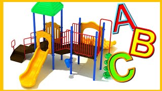 Outdoor Playground Fun Activities for Toddlers Find ABCD Letters Abcdefghijklmnopqrstuvwxyz [upl. by Eiliab]