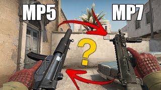 MP5 vs MP7 w CSGO KTÓRA BROŃ JEST LEPSZA  CSGO Poradnik [upl. by Fabria]