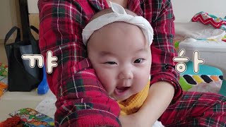 쿠키영상 귀여운거 못참쥬 아기소리 귀여운 asmr 모음zip❤️ 애교부리는 4개월 딸랑구👶💕 [upl. by Aidyn938]