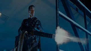 Terminator 2 1991 Minigun 4K HDR [upl. by Ahsele]