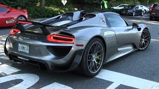 Porsche 918 Spyder with Weissach Package Arrival [upl. by Lrae]