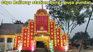 Chandrapura Railway station Durga Puja pundal full vlog Day 27 [upl. by Ameerak236]