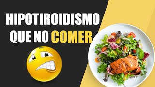 Qué alimentos no debo comer si tengo hipotiroidismo  Salud Y Vida [upl. by Marrin]