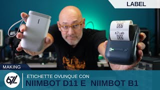 ETICHETTE FACILI e per tutti con NIIMBOT D11 e B1 [upl. by Arded774]