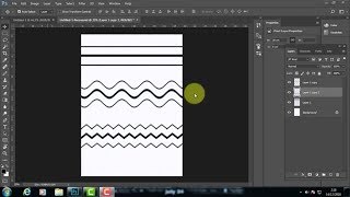 Cara super cepat membuat garis gelombang garis zigzag dan garis lurus dengan photoshop [upl. by Alracal202]