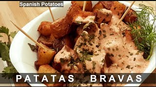 Patatas Bravas  Spanish Fried Potatoes with Spicy Sauce  Doctors Kitchen [upl. by Etnoved]