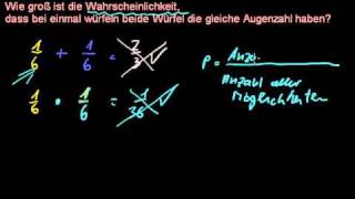 Statistik  WahrscheinlichkeitAddieren oder Multiplizieren 12 [upl. by Yliah124]